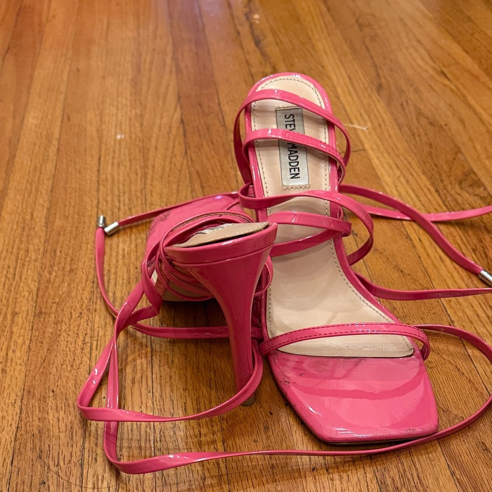 Steve Madden Hot Pink Strappy Heels